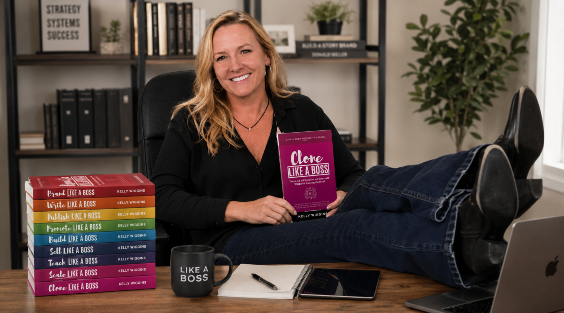 Kelly Wiggins with the Like a Boss Authority Series
